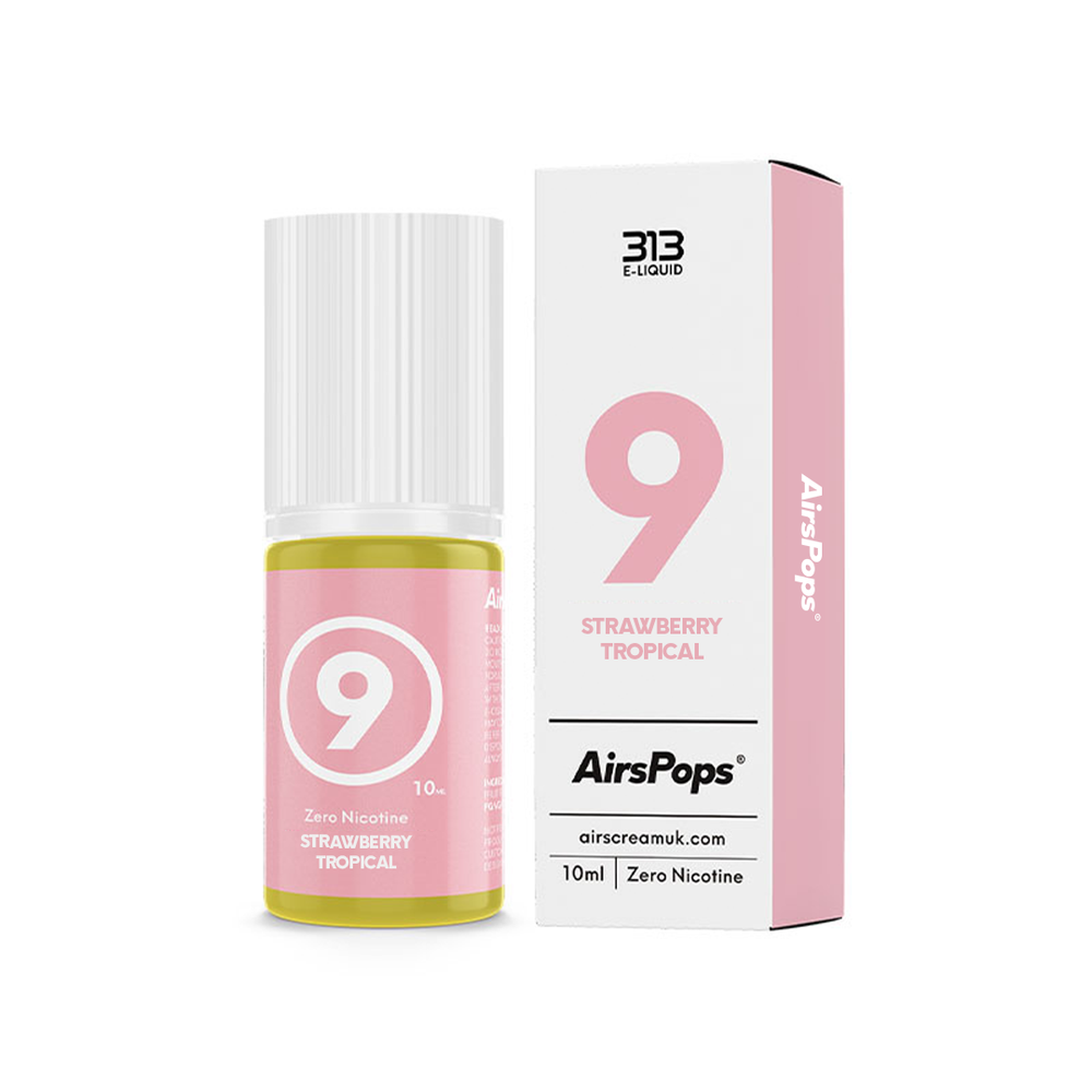 AirsPops 313 E-Liquid - 09 - STRAWBERRY TROPICAL - AIRSCREAM NZ