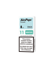 NO. 11 MENTHOL - AirsPops Pro Pods 2ml