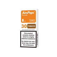 NO. 30 TOBACCO (Virginia Toba) - AirsPops Pro Pods 2ml - AIRSCREAM NZ