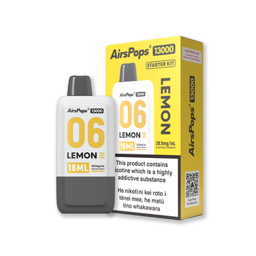 AIRSCREAM AirsPops 13000 Starter Kit - 06 Lemon( Zesty Lemon) - AIRSCREAM NZ