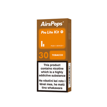 AIRSCREAM AirsPops Pro Lite Kite - 30 Tobacco (Virginia Toba) - AIRSCREAM NZ