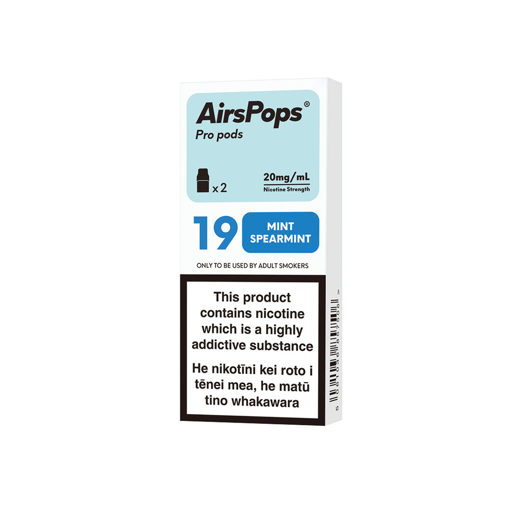 NO.19 MINT SPEARMINT (Polar Mint)- AirsPops Pro Pods 2ml - AIRSCREAM NZ