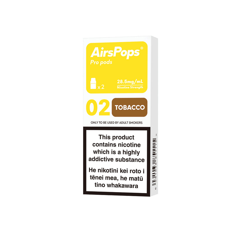 NO.02 TOBACCO (Ocean 11 Toba) - AirsPops Pro Pods 2ml - AIRSCREAM NZ