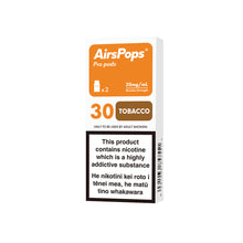 NO. 30 TOBACCO (Virginia Toba) - AirsPops Pro Pods 2ml - AIRSCREAM NZ