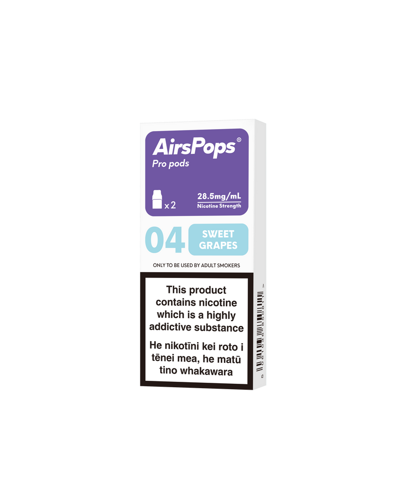 NO. 04 SWEET GRAPE ( Freezy Grape)- AirsPops Pro Pods 2ml - AIRSCREAM NZ