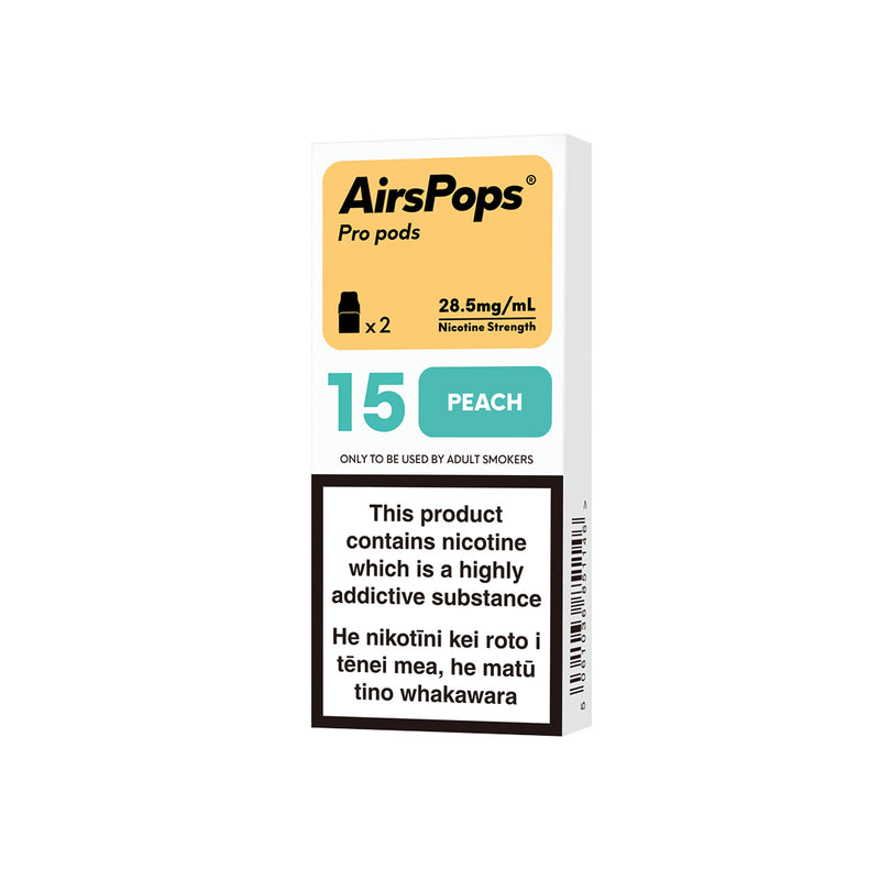 NO. 15 PEACH ( Peach Ice) - AirsPops Pro Pods 2ml - AIRSCREAM NZ