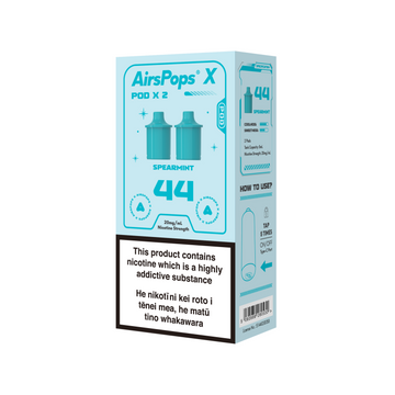 AIRSCREAM AirsPops X PREFILLED Pod TWIN PACK - 44 Spearmint