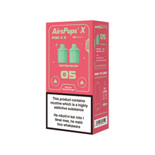 AIRSCREAM AirsPops X PREFILLED Pod TWIN PACK - 05 Watermelon (Prev. Ice Watermelon) - AIRSCREAM NZ