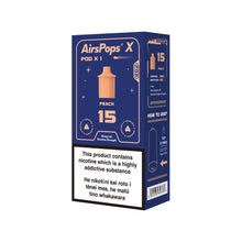 AIRSCREAM AirsPops X PREFILLED Pod SINGLE PACK - 15 Peach(Prev. Peach Ice) - AIRSCREAM NZ