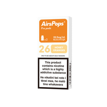 26 Mandarin Orange - AIRSCREAM AirsPops Pro 2ml Pods - AIRSCREAM NZ