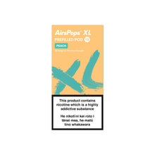 NO. 15 PEACH (Peach Ice) - AirsPops XL Pod 10ml - AIRSCREAM NZ