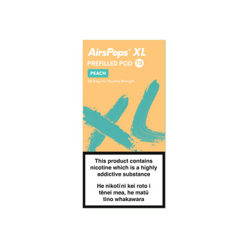 NO. 15 PEACH (Peach Ice) - AirsPops XL Pod 10ml - AIRSCREAM NZ