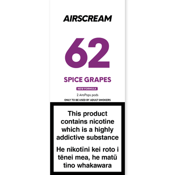 NO.62 SPICE GRAPES (Grape Cognac) - AirsPops Pods 1.6ML - AIRSCREAM NZ