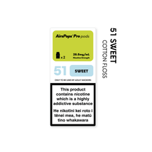 NO. 51 SWEET (Cotton Floss) - AirsPops Pro Pods 2ml - AIRSCREAM NZ