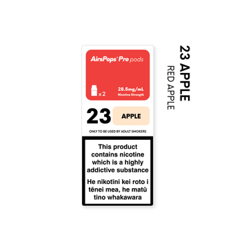 NO. 23 APPLE (Red Apple) - AirsPops Pro Pods 2ml AIRSCREAM NZ